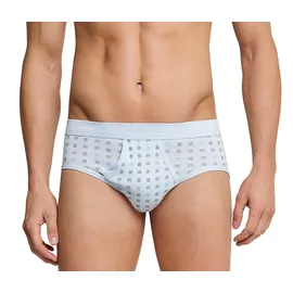 SCHIESSER Slip Cotton Essentials (2er Pack, mit Eingriff, gemustert, Feinripp