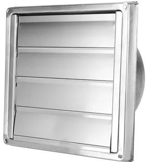 Gsycle Außenwand-Entlüftungshaube, Wandkanal-Lüftungsgrill-Lüfterauslass, Edelstahl-Entlüftungsgitterabdeckung, Quadratischer Extraktor Für Zuhause