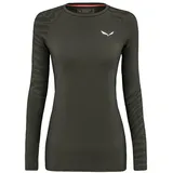 Salewa Cristallo Warm Alpine Merino Responsive Langarm-baselayer - Dark Olive - M