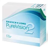 Bausch + Lomb PureVision 2 Monatslinsen, sehr dünne sphärische Kontaktlinsen, weich, 6 Stück / BC 8.6 mm / DIA 14 / -4,50 Dioptrien