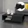 [en.casa] Biskra Schwarz Hochglanz 95 x 55 x 31 cm