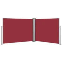 vidaXL Ausziehbare Seitenmarkise 1,4 x 10 m rot