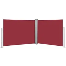 vidaXL Ausziehbare Seitenmarkise 1,4 x 10 m rot
