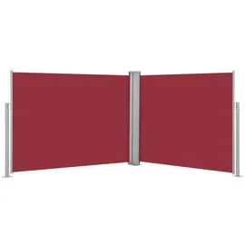 vidaXL Ausziehbare Seitenmarkise 1,4 x 10 m rot