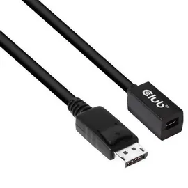 Club 3D Mini DisplayPort auf DisplayPort Verlängerungskabel 1 m Schwarz