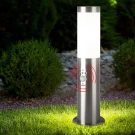 ETC Shop 2er Set Sockelleuchte, Edelstahl Bewegungsmelder, H 45 cm,