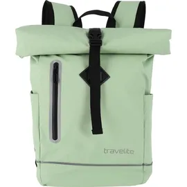 Travelite Basics Roll-Up Rucksack Plane Hellgrün