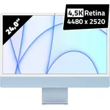Apple iMac (2023) 24 Zoll | All-in-One PC - Apple M3 8-Core CPU @ 2,75 GHz - 8 GB DDR5 - 512 GB SSD - macOS