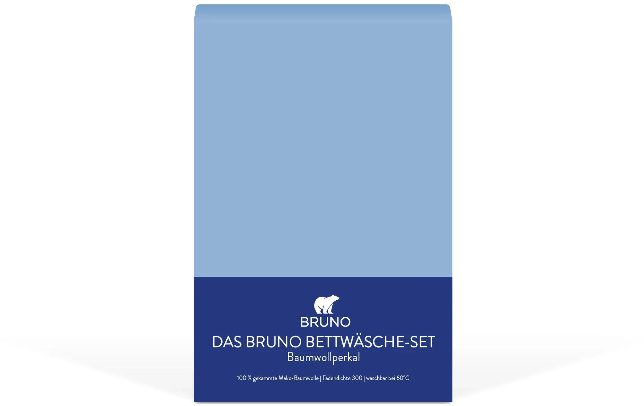 BRUNO Bettwäsche in Blau | Made in Portugal | Hautfreundlich & schadstoffgeprüft gemäß Öko-Tex Standard 100