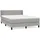 vidaXL Boxspringbett 140 x 200 cm Hellgrau