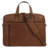 X-ZONE Aktentasche echt Leder braun