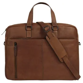 X-ZONE Aktentasche echt Leder braun