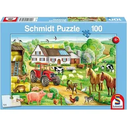 Schmidt Puzzle 56003 - Fröhlicher Bauernhof [100 Teile] | Zustand: Neu & original versiegelt