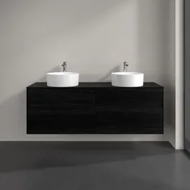 Villeroy & Boch Waschtischunterschrank 4 Auszüge 160 x 54,8 x 50 cm Schwarz