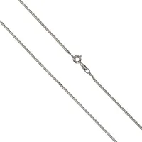 Collierkettchen VIVANCE "925 Silber Panzerkette diamantiert", weiß, Halsketten, Damen, 45cm, Silber 925 (Sterlingsilber), L: 45 B: 1,2mm, glänzend, B:1,2mm