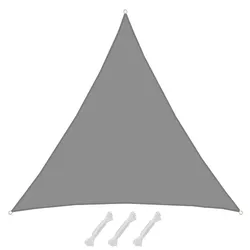 AMANKA 6x6x6 Sonnensegel Dreieckig Wasserdicht - Sonnensegel Dreieck Terrasse Garten