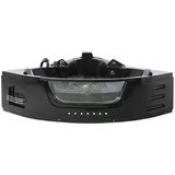 Beliani Beliani, Badewanne, Whirlpool Badewanne schwarz Eckmodell mit LED 198 x 144 cm MARTINICA