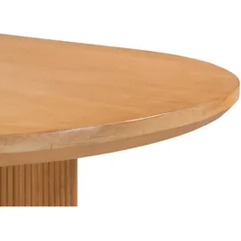 MASSIVMOEBEL24.DE BARCELONA 220 x 76 x 100 cm natur lackiert/Marmor weiß