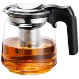 Umllpet Teekanne Glas mit Siebeinsatz, Teebereiter Glas Teekanne, Hitzebeständige Borosilikatglas Teekanne, Hitzebeständig Glaskanne mit Deckel, Tea Maker für die Zubereitung von losem Tee(1.5L)