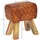 FineBuy Sitzhocker Echtleder 40 x 48 x 27 cm Braun