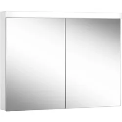 Schneider LOW basic LED Spiegelschrank LOB 100/2/LED 99,5 x 74,7 cm, 3000 K, CH, Badmöbel, weiß