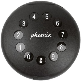 Phoenix Schlüsseltresor Palm KS0211E, schwarz türkis, Phoenix 10x5 cm