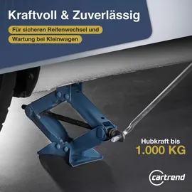 CARTREND Wagenheber Kunststoff/Stahl 1 t rot