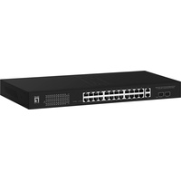Levelone Switch 28x GE GEP-2841 2xGSFP 24xPo (26 Ports),