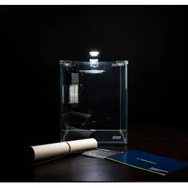 Dennerle Nano Cube Basic, 20 Liter - Mini Aquarium mit Abgerundeter Frontscheibe