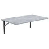 AKKE Klapptisch, Wandklapptisch Wandtisch Küchentisch Schreibtisch Hängetisch 2mm PVC 40 cm x 90 cm