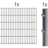 Set 1 Matte 200 x 100 cm anthrazit