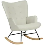 Schaukelsessel Polyester Beige 91x68x85cm