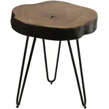 KADIMA DESIGN Massivholz Beistelltisch BAGLI 35 x 35 cm Wohnzimmertisch Massiv Anstelltisch Holztisch Echtholz