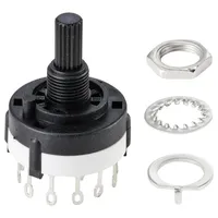 TRU Components TC-9415596 SR26A4-2X6-18F20 Drehschalter 250V 150mA 12 x