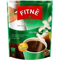 Kaffee FITNE mit L-Lysine + Weiße Kidney Bohnen Extrakt 150g Instant Coffee