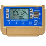 Y&H MPPT 30A Solar Laderegler 12V 24V Solarpanel Batterie Laderegler mit LCD Display,Dual USB,APP Kommunikation,Ladespannung einstellbar,geeignet für Blei-Säure GEL,FLD,Lithium