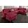 sit&more Wohnlandschaft Kunstleder U-Form 3-Sitzer Rot