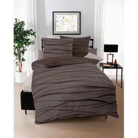 KAEPPEL Motion Mako-Satin braun 200 x 200 cm + 2 x 80 x 80 cm
