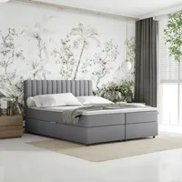 Panda möbel Boxspringbett 160x200 Everest mit Topper, mit Bettkästen,