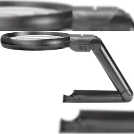 TOOLCRAFT 821010 821010 Standlupe Vergrößerungsfaktor: 2 x, 4 x Linsengröße: (Ø) 88 mm