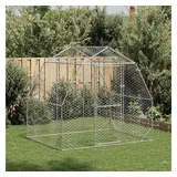 vidaXL Hühnerstall 2,5x2x2,25 m Verzinkter Stahl
