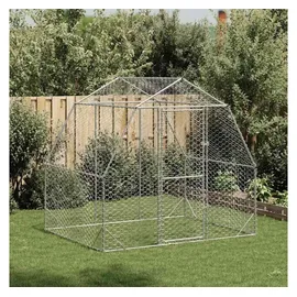 vidaXL Hühnerstall 2,5x2x2,25 m Verzinkter Stahl
