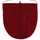 Rhomtuft WC-Vorleger Prestige Rot 50 x 45 cm mit Ausschnitt