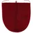 WC-Vorleger Prestige Rot 50 x 45 cm mit Ausschnitt