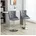 Barhocker-Set-46L 55B 123H cm-Grau Silber Gr onesize
