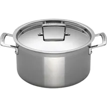 Le Creuset 3-ply Fleischtopf 24 cm silber