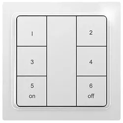 Eltako Funk-6-Kanal-Taster F6T55EB-Keypad-wg 30055148