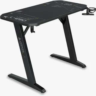 SENSE7 Nomad Cybernetic Gaming Tisch Schwarz