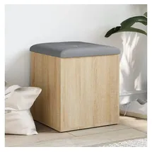 vidaXL Sitzbank mit Stauraum Sonoma-Eiche 42x42x45 cm Holzwerkstoff