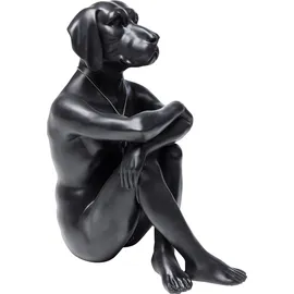 Kare Deko Figur Hund Marc, Schwarz, Sitzender Hund, 33 cm hoch